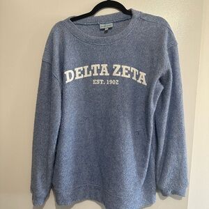 DELTA ZETA WOLLY BLUE SWEATSHIRT DZ SIZE M